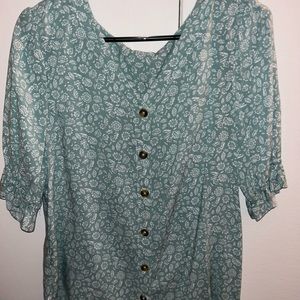 Brina & Em Turquoise Blouse!